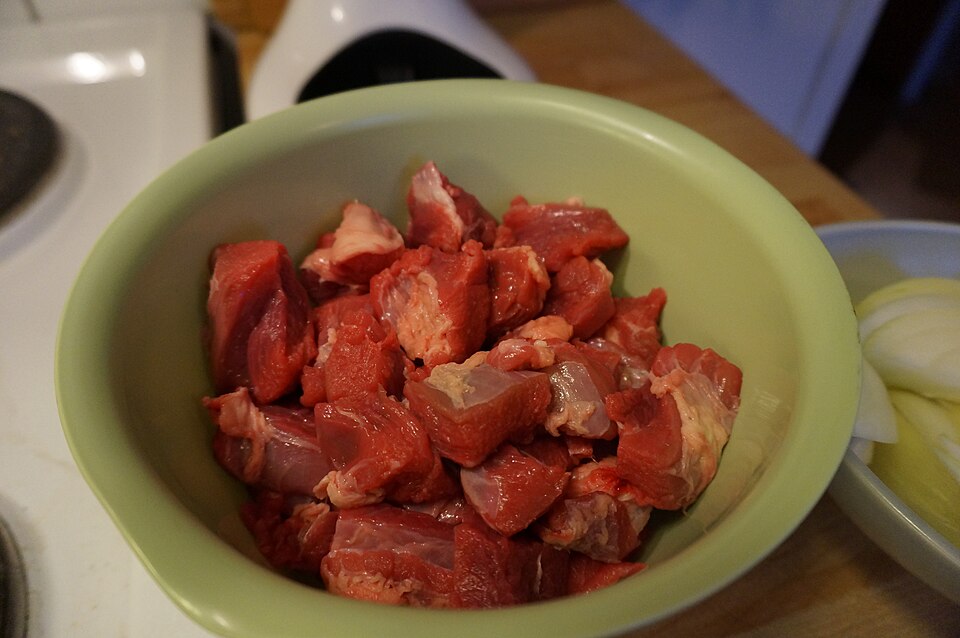 Diced beef reference