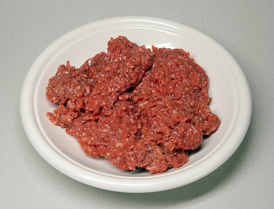 Raw minced beef reference