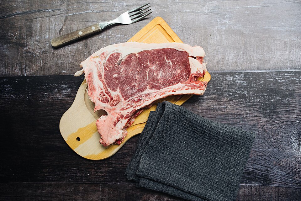 Raw ribeye steak reference
