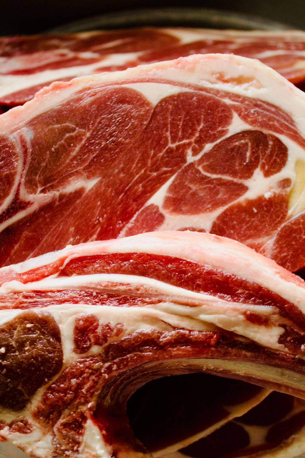 Raw lamb chops reference