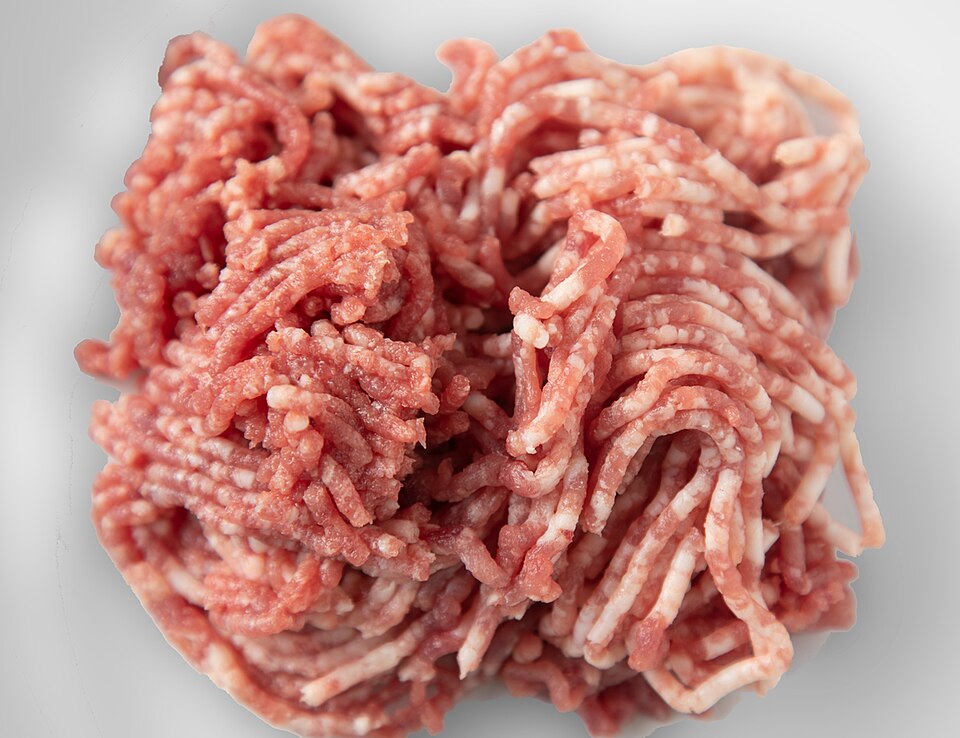 Raw lamb mince reference